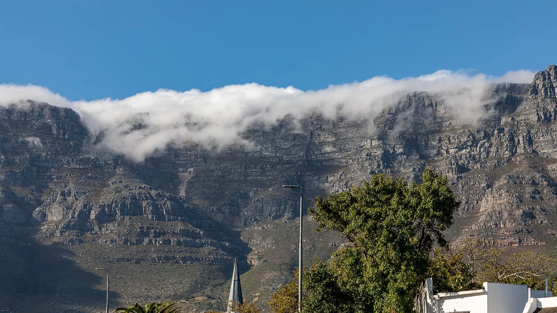 Cape Town, Južna Afrika — planine, ulica, pogled