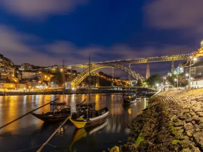Porto – most Dom Luiš I i reka Douro